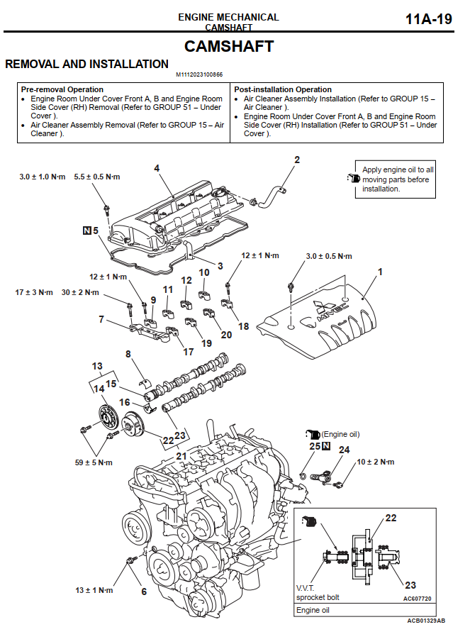 MITSUBISHI LANCER SPORTBACK 2.0L 2009-2013