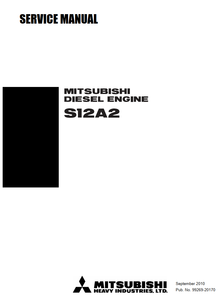 MITSUBISHI S12A2 S12 DIESEL ENGINE