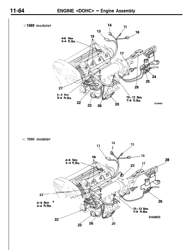 MITSUBISHI STARION JD 2.0L 2.6L 1985-1989