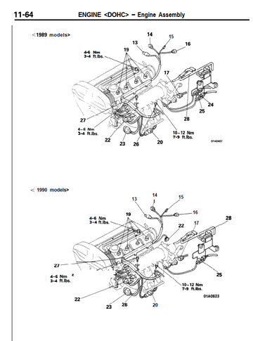 MITSUBISHI STARION JD 2.0L 2.6L 1985-1989