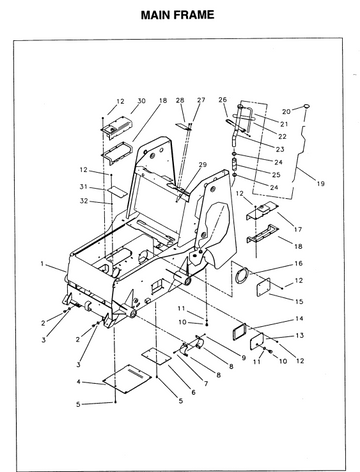 MUSTANG 2040 2044 2054 SKID STEER LOADER PARTS CATALOG