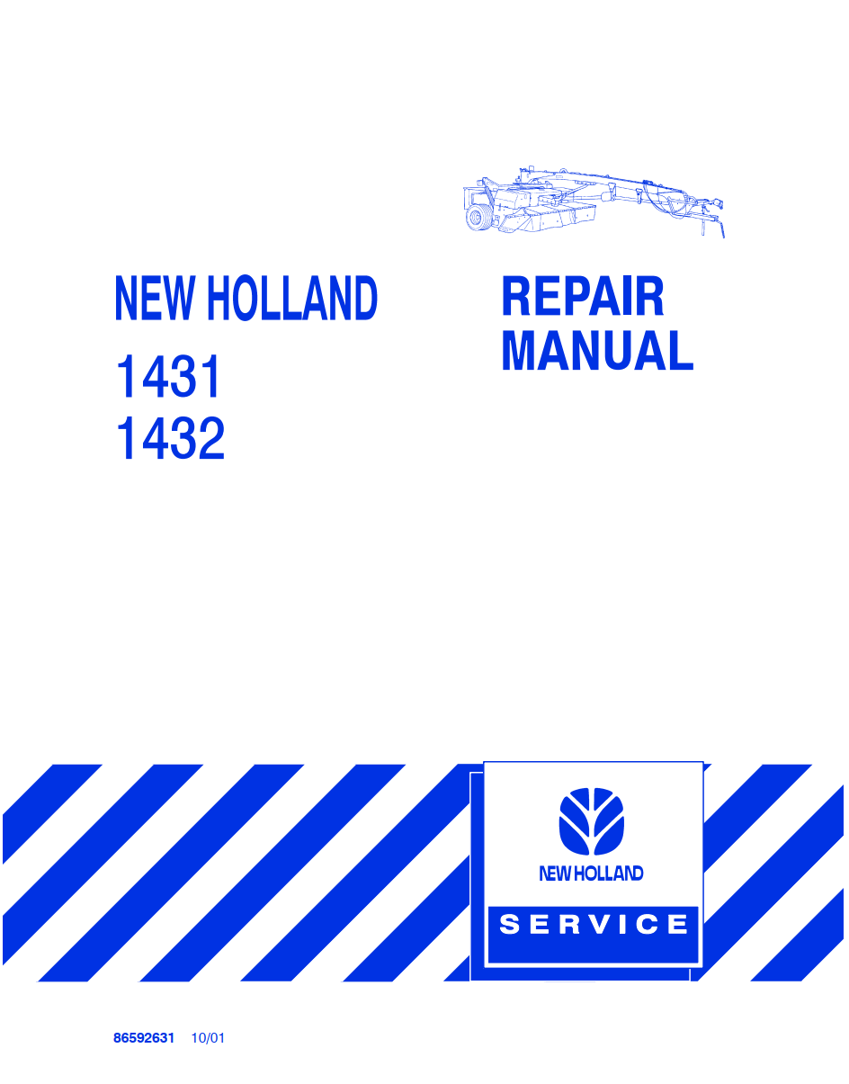 NEW HOLLAND 1431 1432 DISC MOWER CONDITIONERS 
