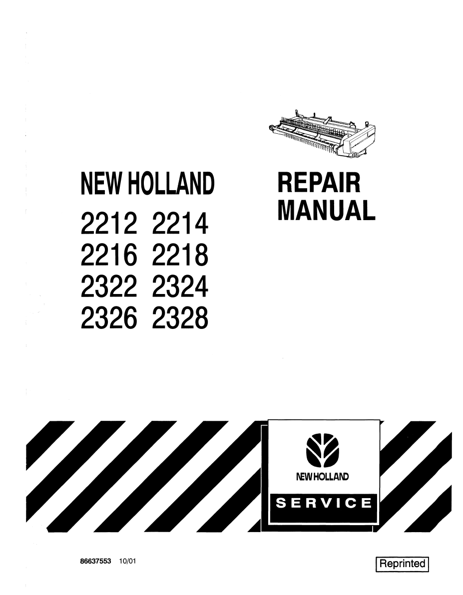 NEW HOLLAND 2212 2214 2216 2218 2322 2324 2326 2328 HEADS