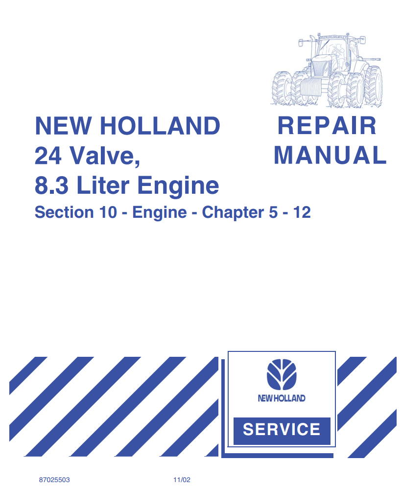 NEW HOLLAND 24 VALVE 8.3L ENGINE TRACTOR