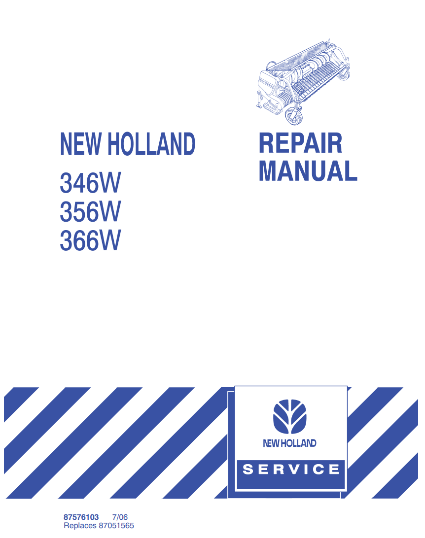 NEW HOLLAND 346W 356W 366W SP FORAGE PICKUP HEADS