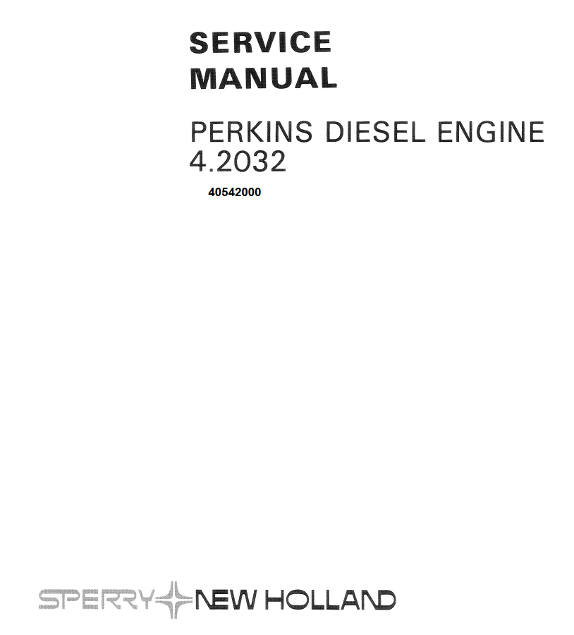 NEW HOLLAND 4.2032 PERKINS DIESEL ENGINE