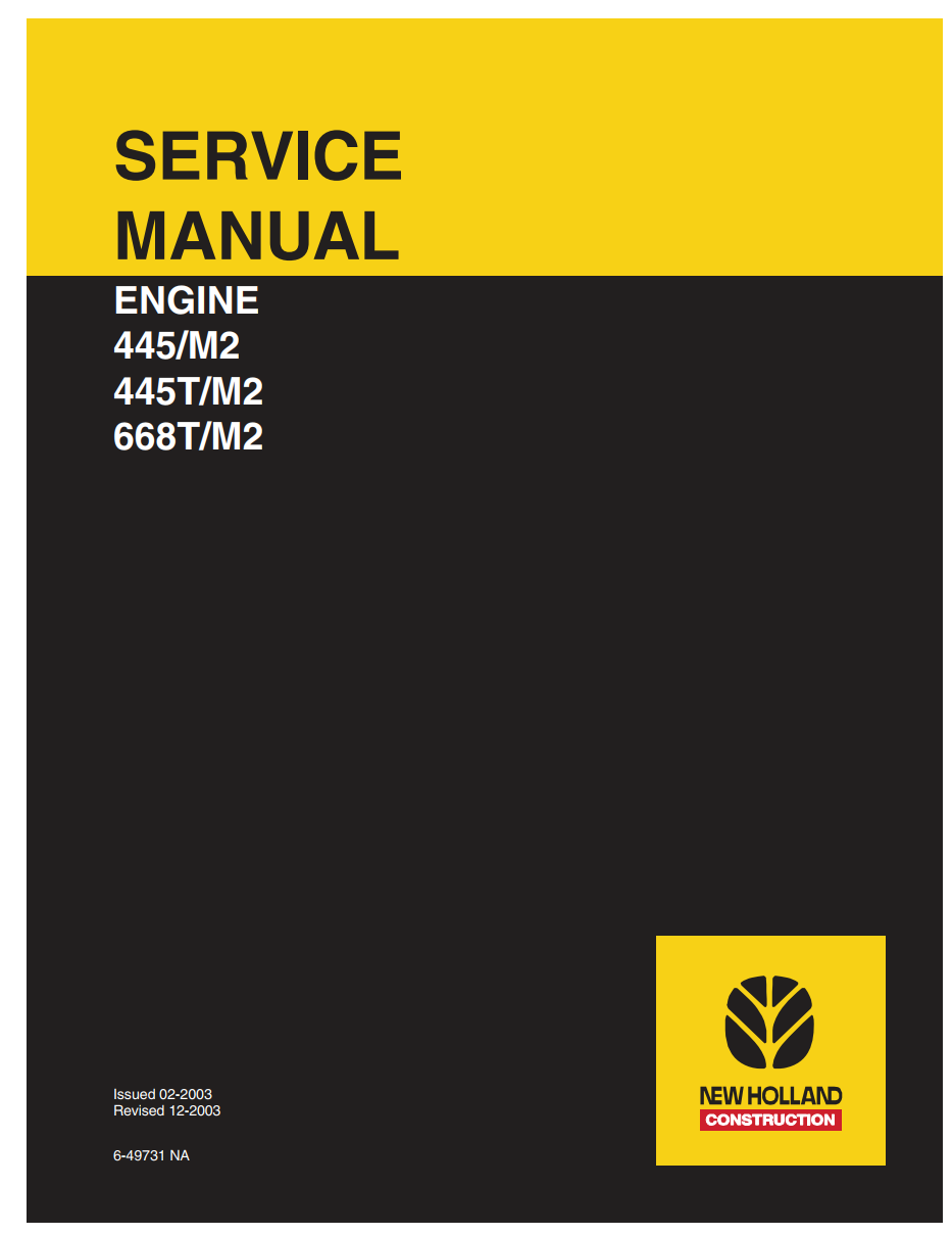 NEW HOLLAND 445/M2 445T/M2 668T/M2