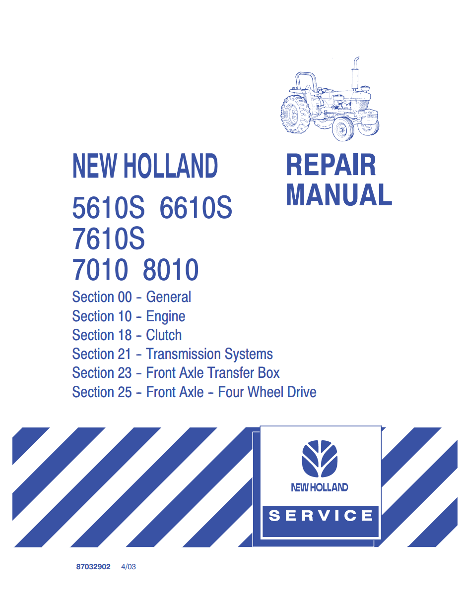 NEW HOLLAND 5610S 6610S 7610S 7010 8010 TRACTOR_PART1