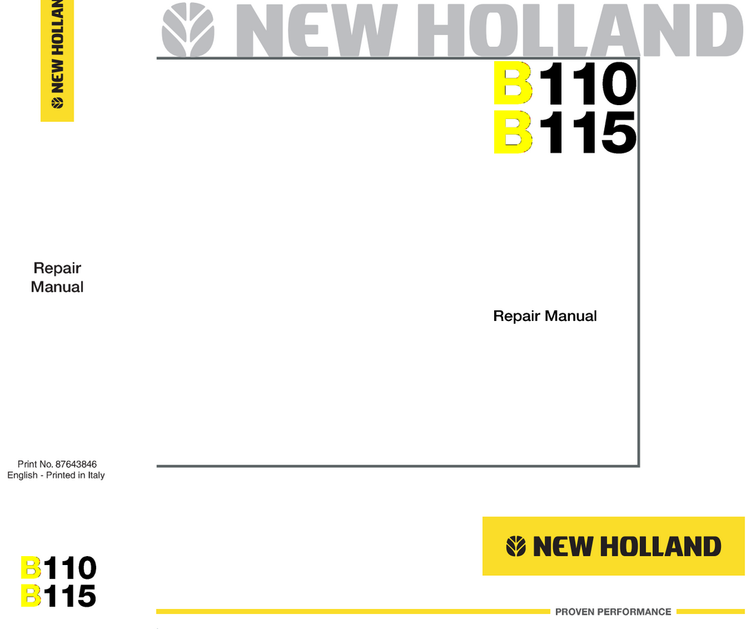 NEW HOLLAND B110 B115 LOADER