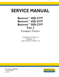 NEW HOLLAND BOOMER 40D 45D 50D CVT TIER 3 HYRAULIC