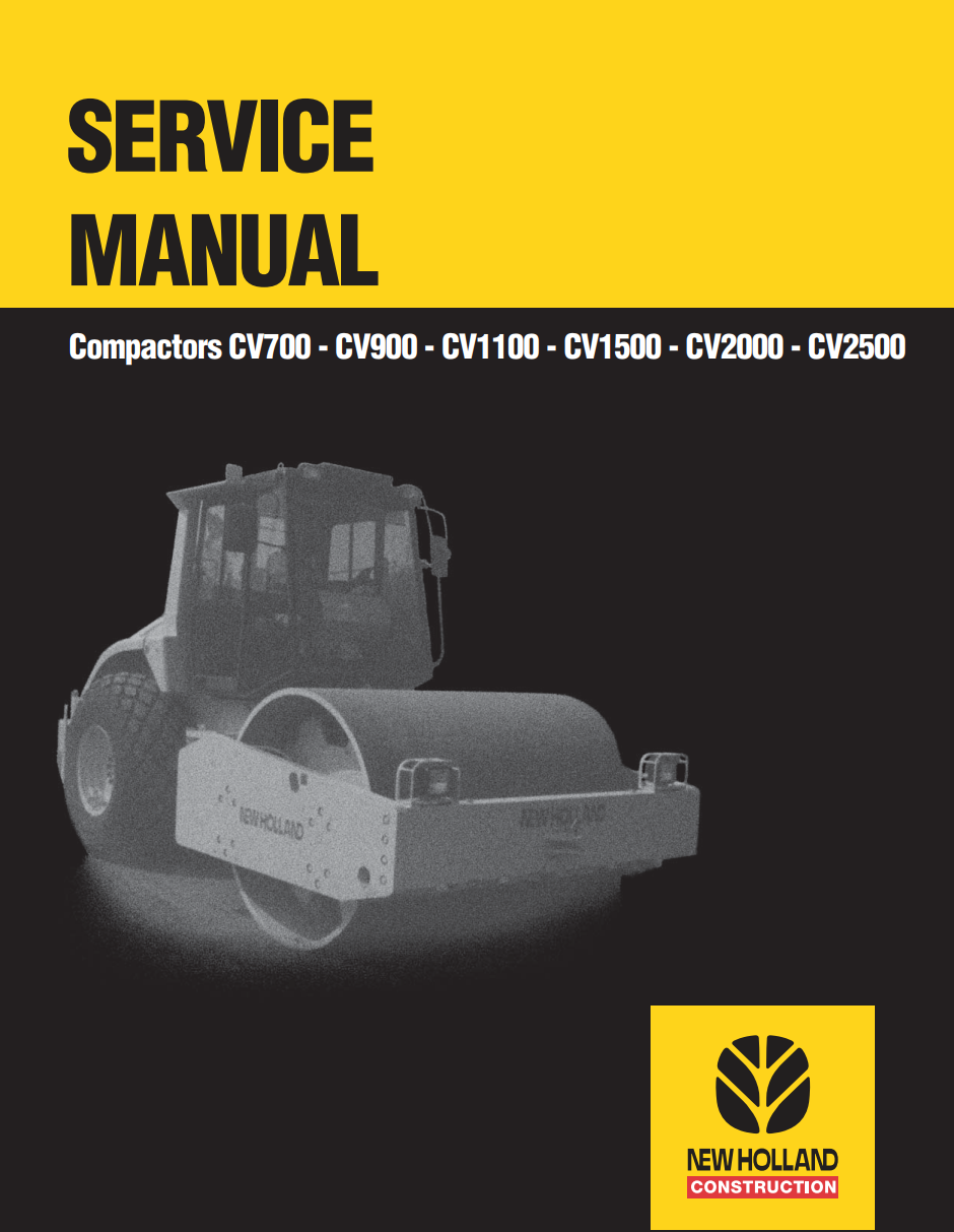 NEW HOLLAND CV700 CV900 CV1100 CV1500 CV2000 CV2500 COMPACTOR