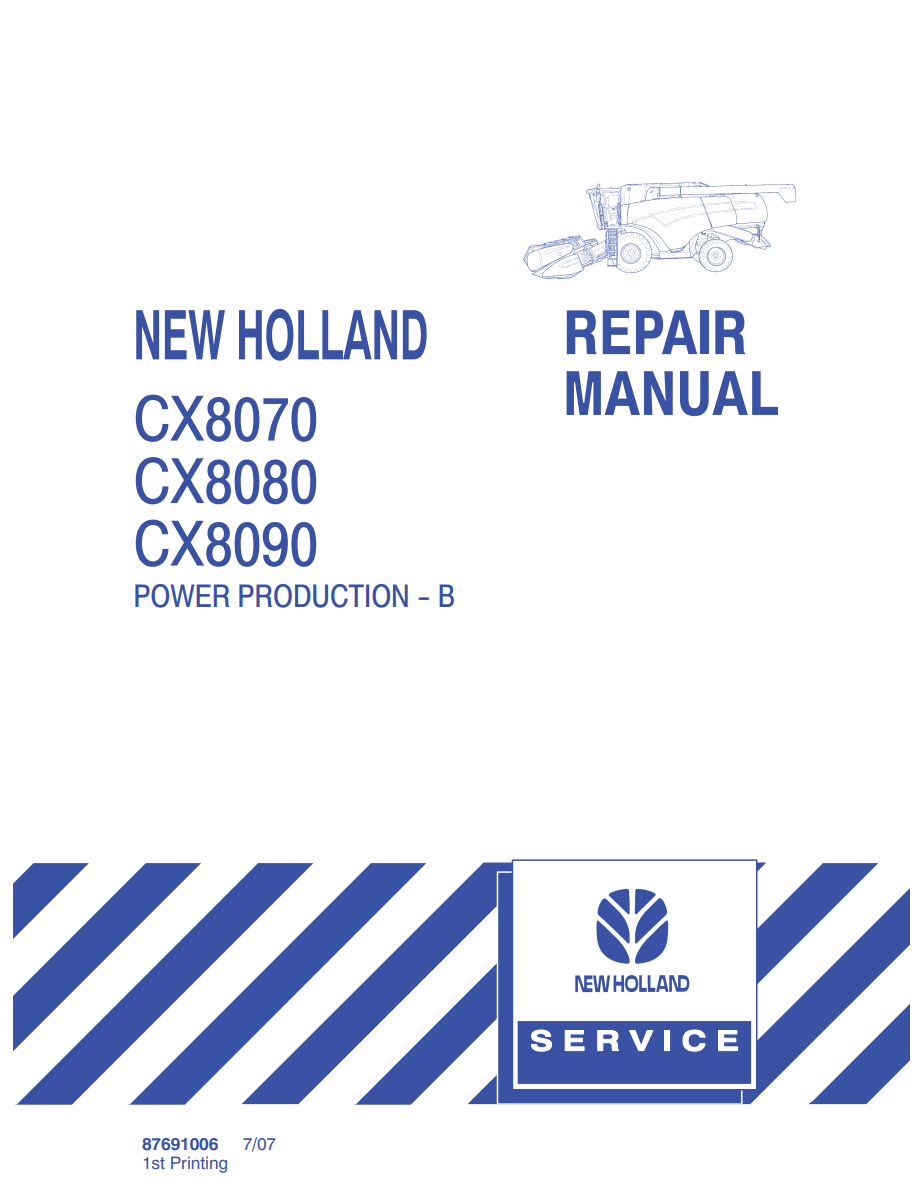 NEW HOLLAND CX8070 CX8080 CX8090 POWER PRODUCTION