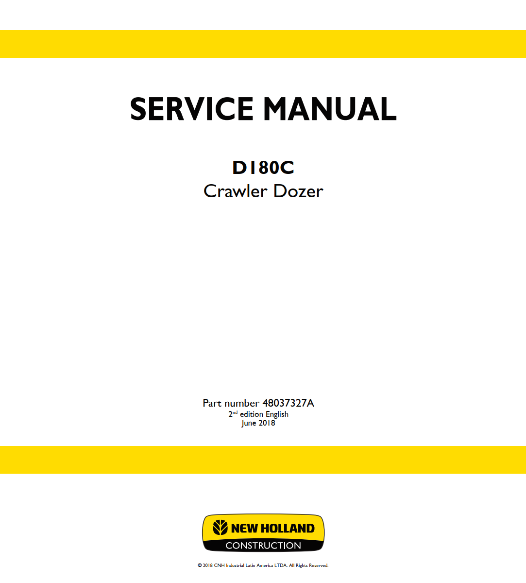 NEW HOLLAND D180C BD PAT CRAWLER DOZER