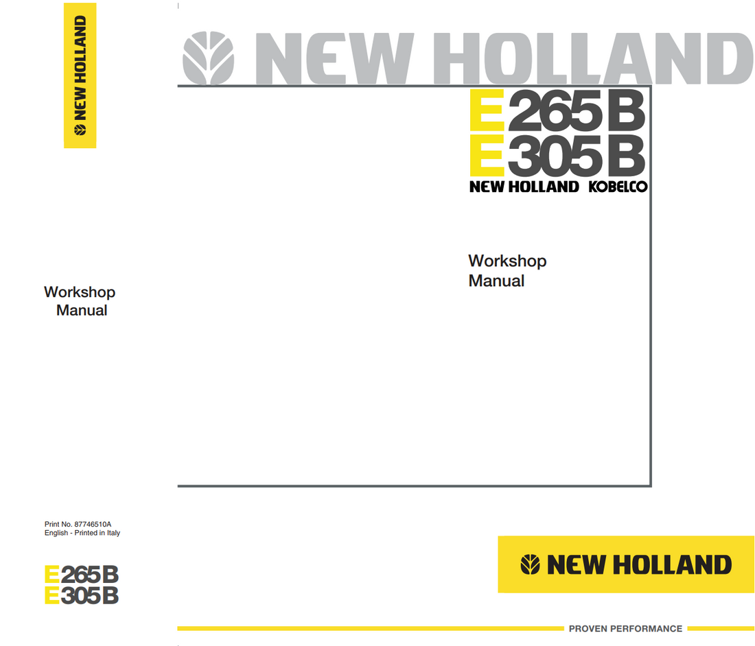 NEW HOLLAND E265B E305B EXCAVATOR