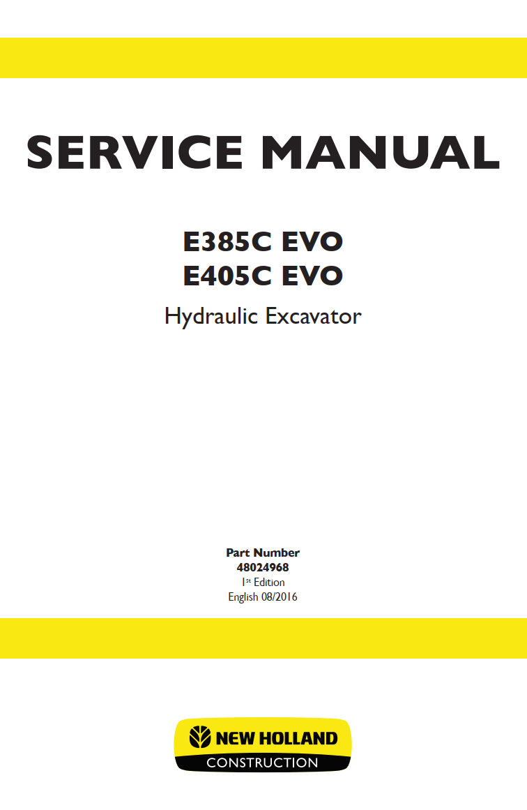 NEW HOLLAND E385C EVO E405C EVO CRAWLER EXCAVATOR