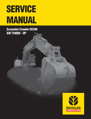 NEW HOLLAND EC240 CRAWLER EXCAVATOR