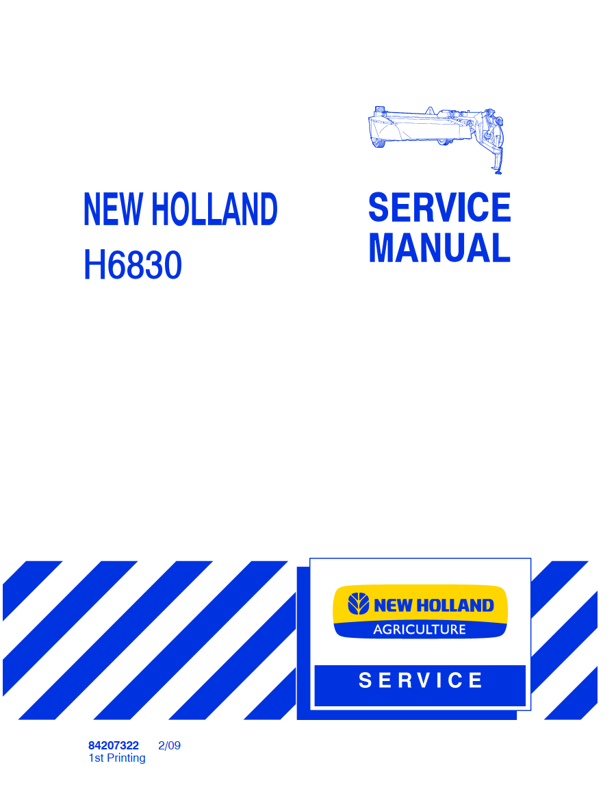 NEW HOLLAND H6830 DISC MOWER