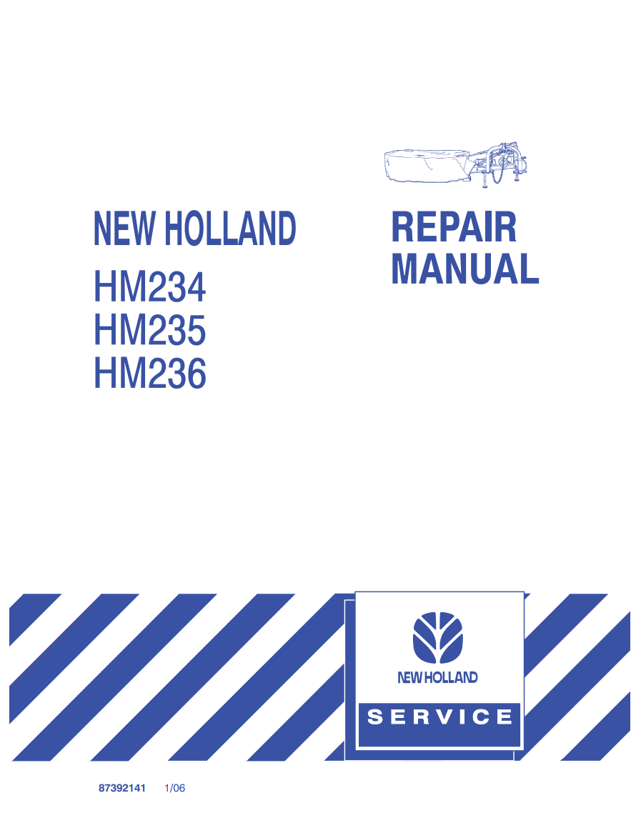 NEW HOLLAND HM234 HM235 HM236 ECONOMY DISC MOWER
