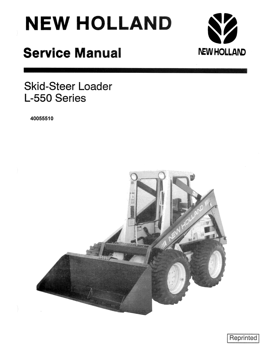 NEW HOLLAND L-550 L 550 SERIES SKID STEER LOADER