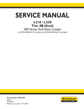 NEW HOLLAND L218 L220 TIER 4B 200 SERIES SKID STEER LOADER
