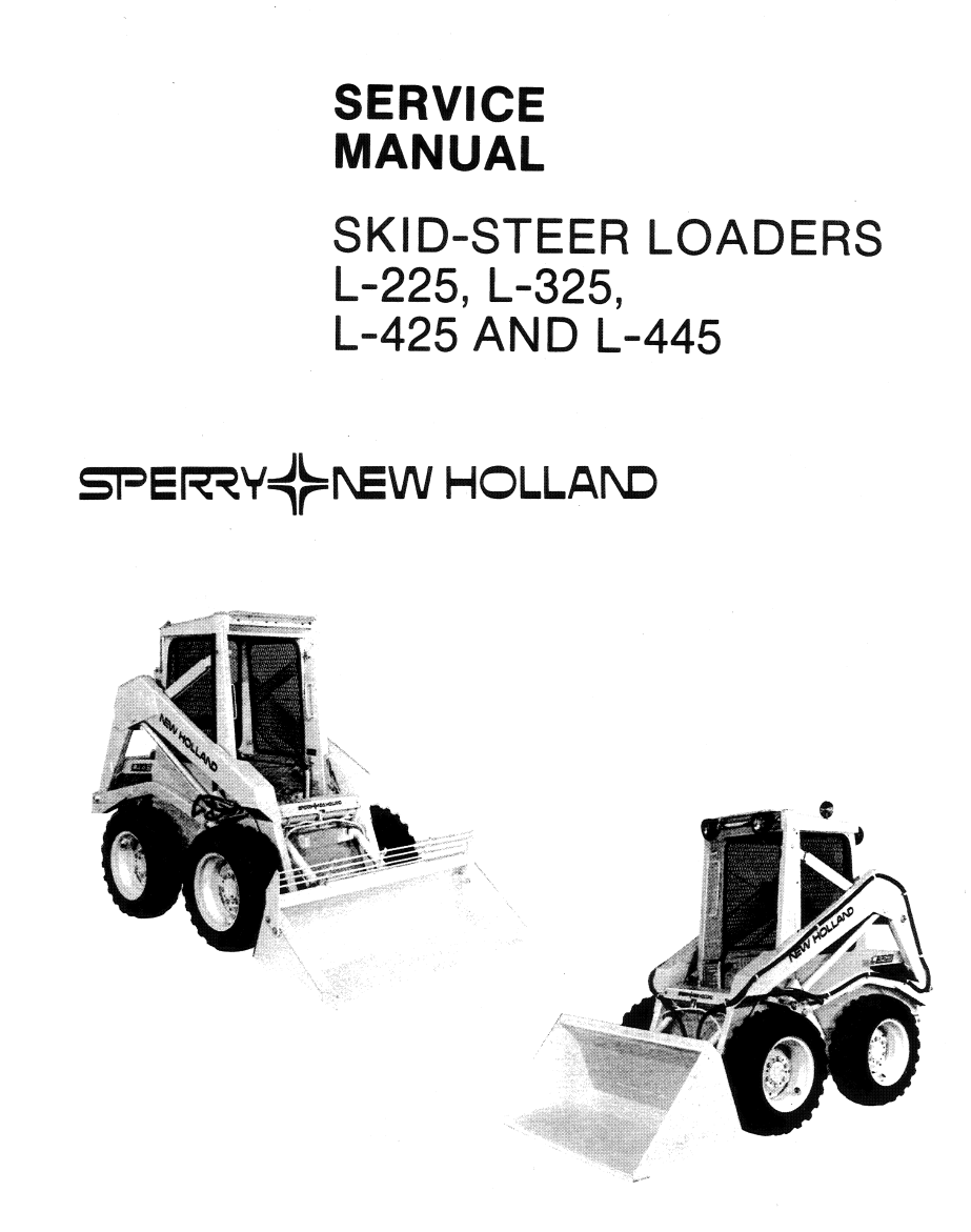 NEW HOLLAND L225 L325 L425 L445 SKID STEER LOADER