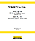 NEW HOLLAND L230 C238 TIER 4A 200 SERIES LOADER