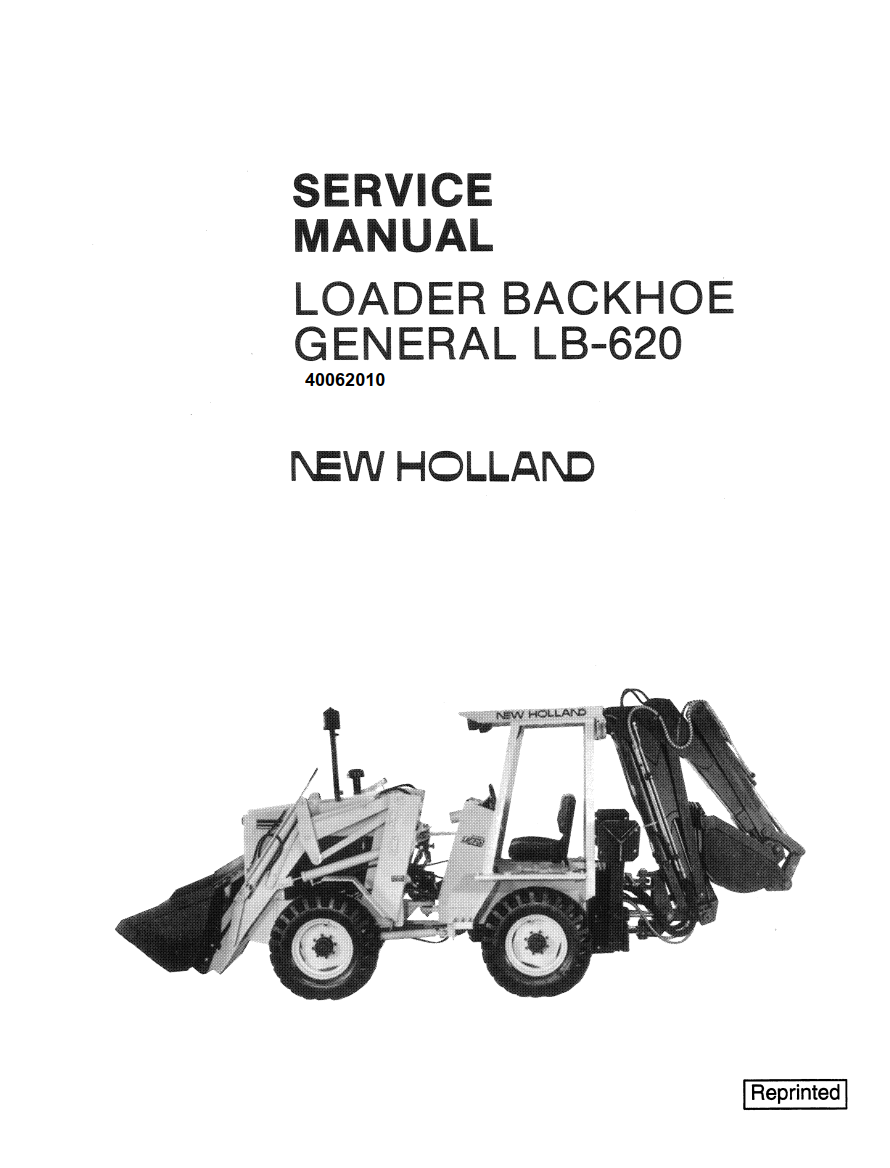 NEW HOLLAND LB620 LB-620 BACKHOE LOADER