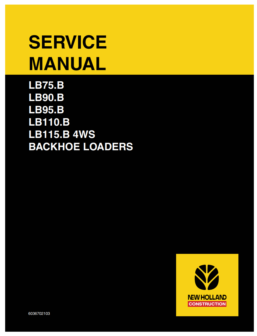 NEW HOLLAND LB75.B LB90.B LB95.B LB110.B LB115.B 4WS LOADER