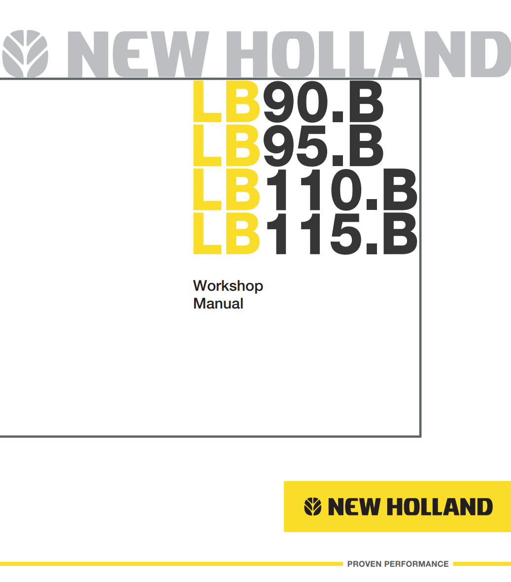 NEW HOLLAND LB90.B LB95.B LB110.B LB115.B BACKHOE LOADER