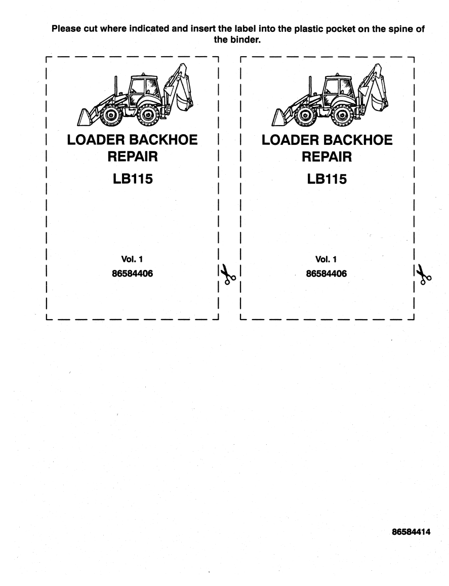 NEW HOLLAND LB LB115 BACKHOE LOADER
