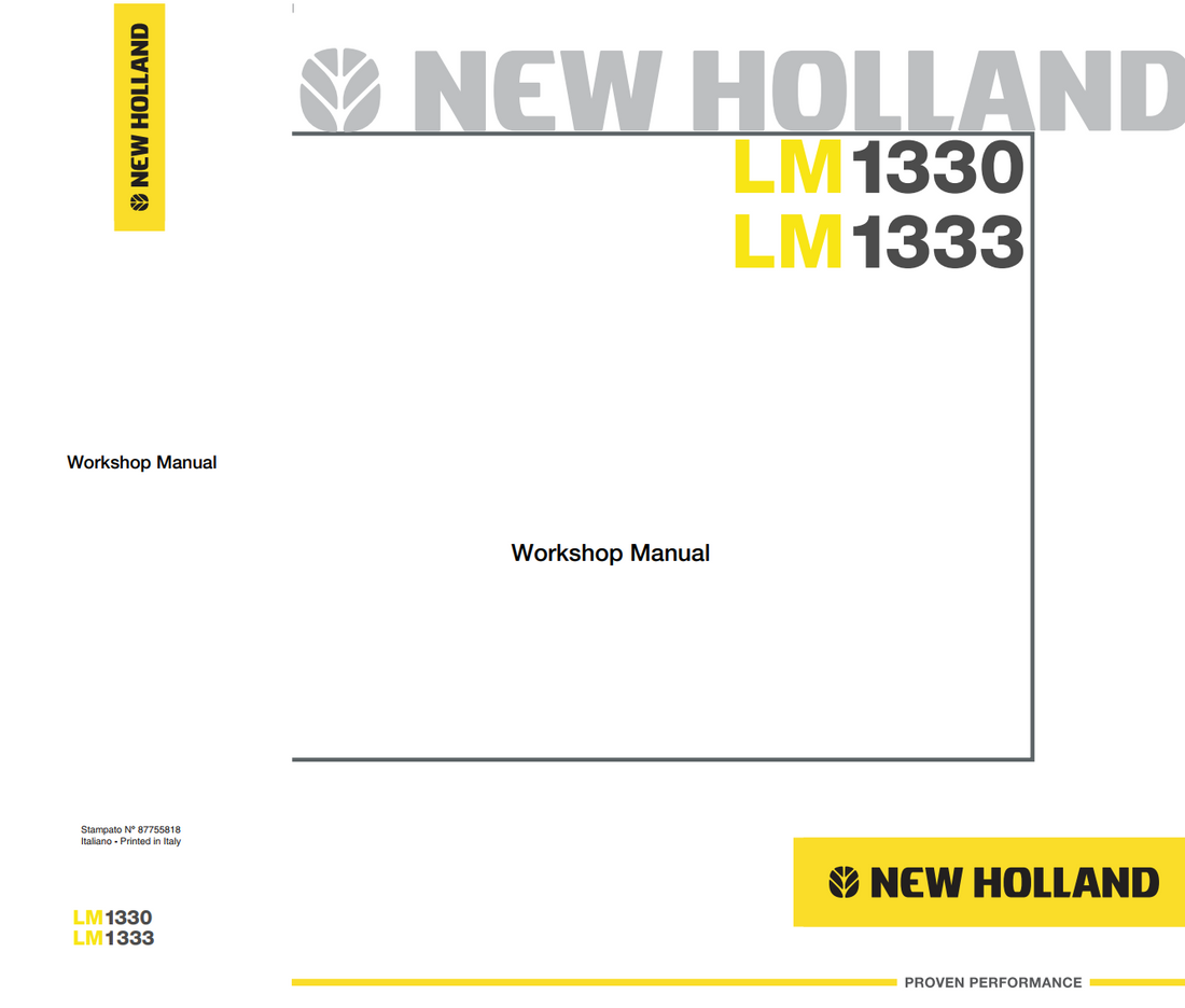 NEW HOLLAND LM 1330 1333 1340 1343 1345 1443 1445 1743 TURBO