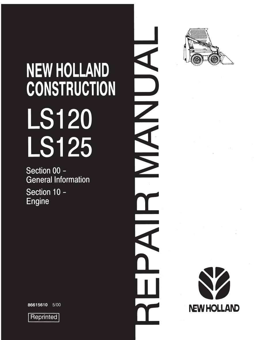 NEW HOLLAND LS120 LS125 SKID STEER LOADER