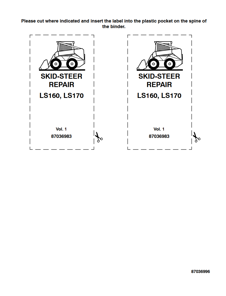 NEW HOLLAND LS160 & LS170 LOADER