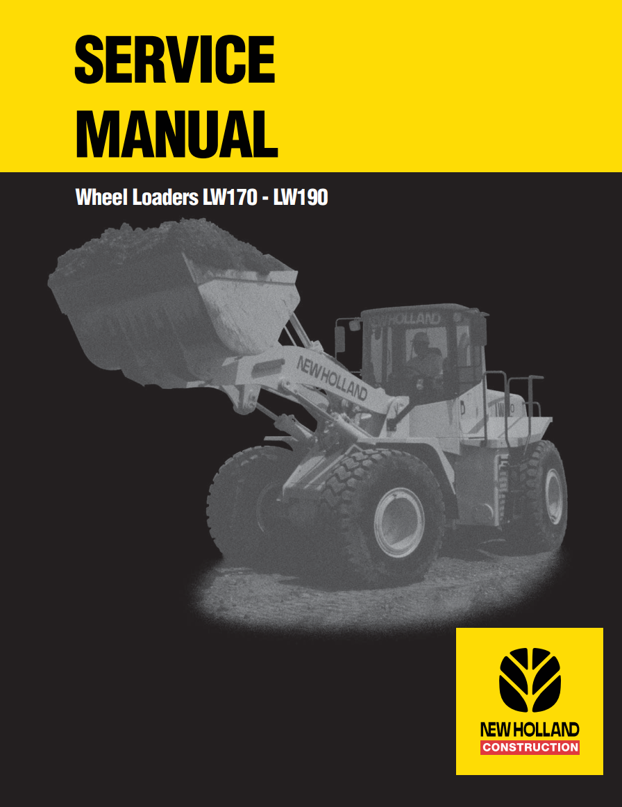 NEW HOLLAND LW170 LW190 WHEEL LOADER
