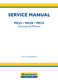 NEW HOLLAND MC22 MC28 MC35 RIDING LAWN MOWER