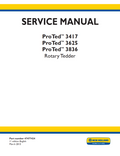 NEW HOLLAND PROTED 3417 3625 3836 ROTARY TEDDER