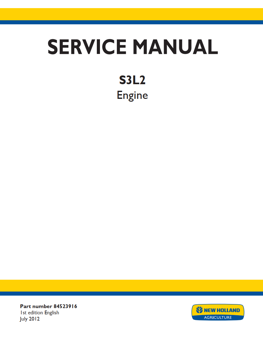 NEW HOLLAND SL SERIES S3L2 