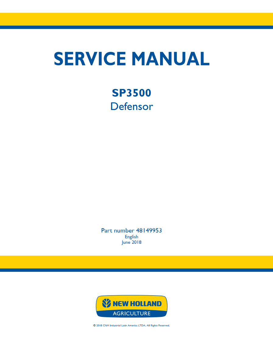 NEW HOLLAND SP3500 TIER 3 6 CYLINDER DEFENSOR