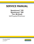 NEW HOLLAND SPEED ROWER 200 260 TIER 4B WINDROWER