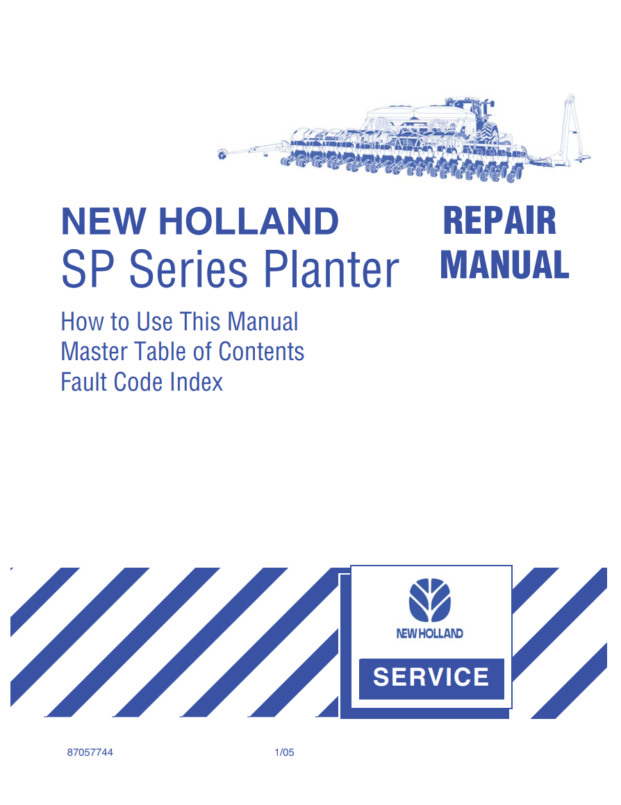 NEW HOLLAND SP SERIES SP280 SP380 SP480 SP580 PLANTER