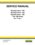 NEW HOLLAND STACK CRUISER 102 103 105 TIER 4B BALE WAGON