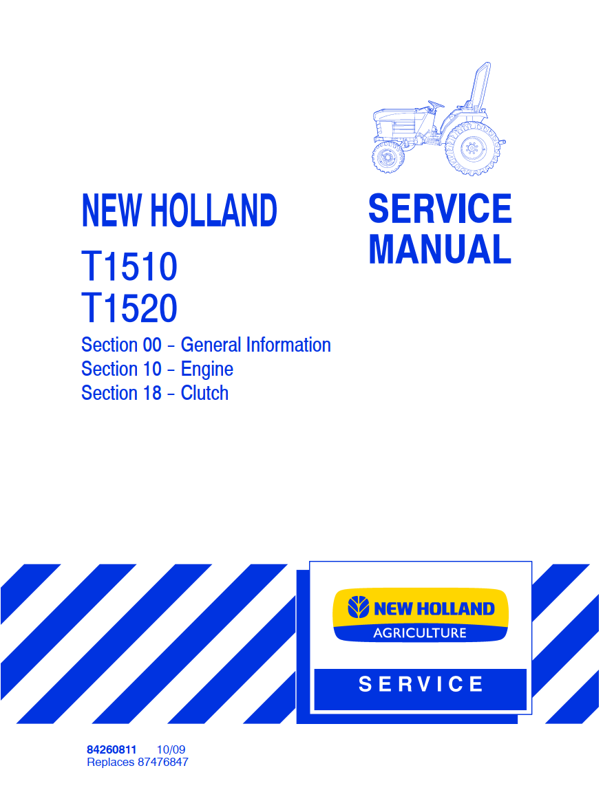 NEW HOLLAND T1510 T1520 2WD 4WD DIESEL TRACTOR