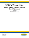 NEW HOLLAND T4.80F T4.80V T4.90F T4.90V T4.100F T4.100V T4.110F T4.110V TIER 4A