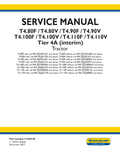 NEW HOLLAND T4.80F T4.80V T4.90F T4.90V T4.100F T4.100V T4.110F T4.110V TIER 4A TRACTOR