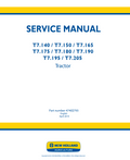 NEW HOLLAND T7.140 T7.150 T7.165 T7.175 T7.180 T7.190 T7.195 T7.205 TRACTOR