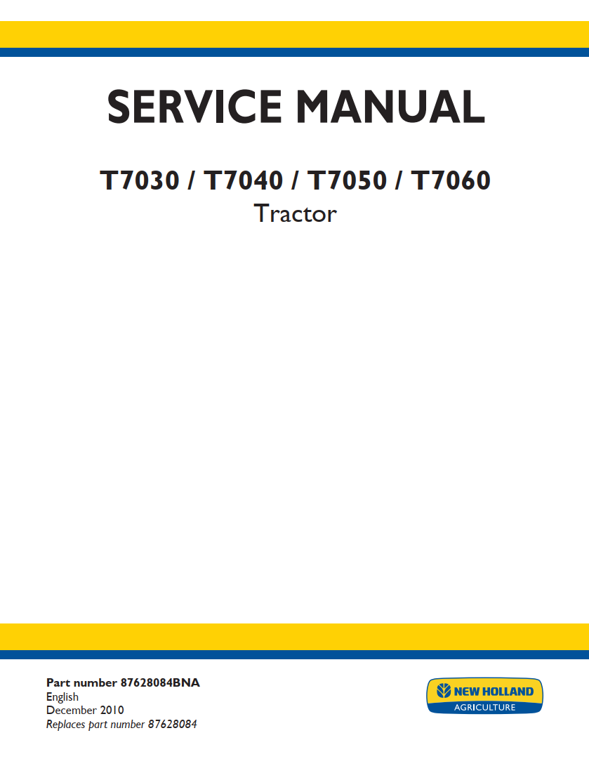 NEW HOLLAND T7030 T7040 T7050 T7060