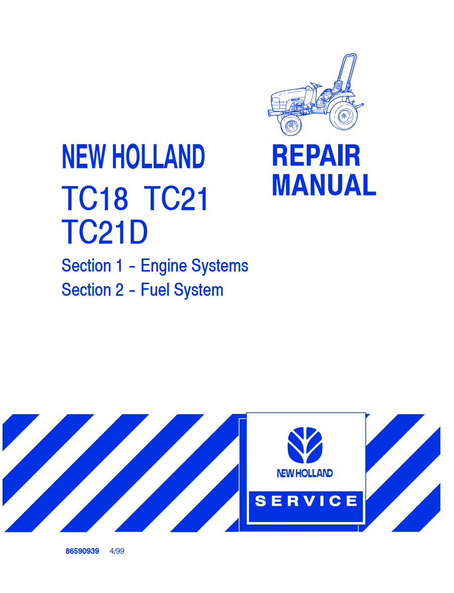 NEW HOLLAND TC18 TC21D TC24D 