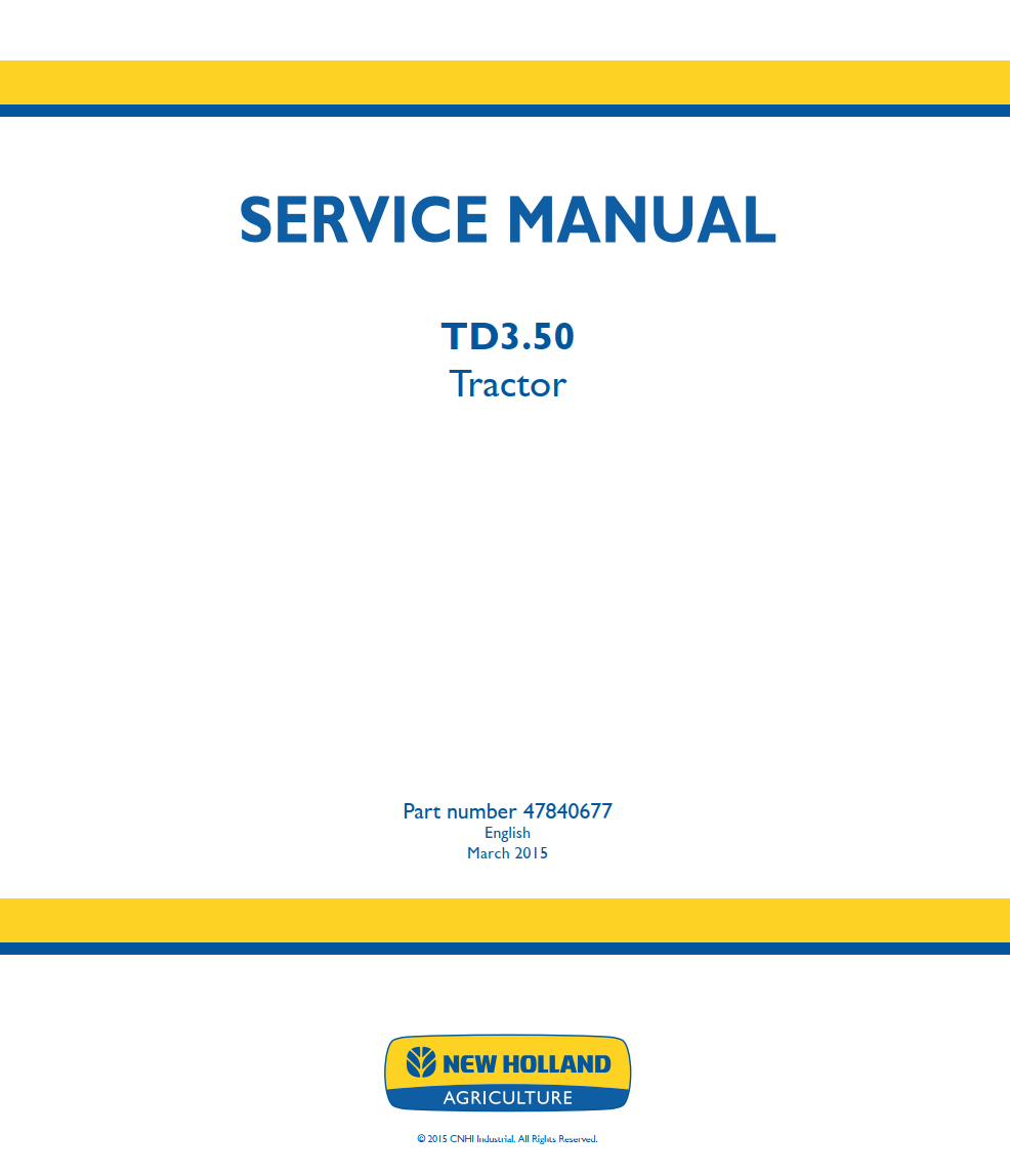 NEW HOLLAND TD3.50 TD 3.50 4WD DIESEL TRACTOR