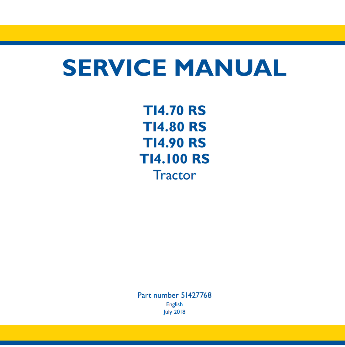 NEW HOLLAND TI4.70 TI4.80 TI4.90 TI4.100 RS TRACTOR