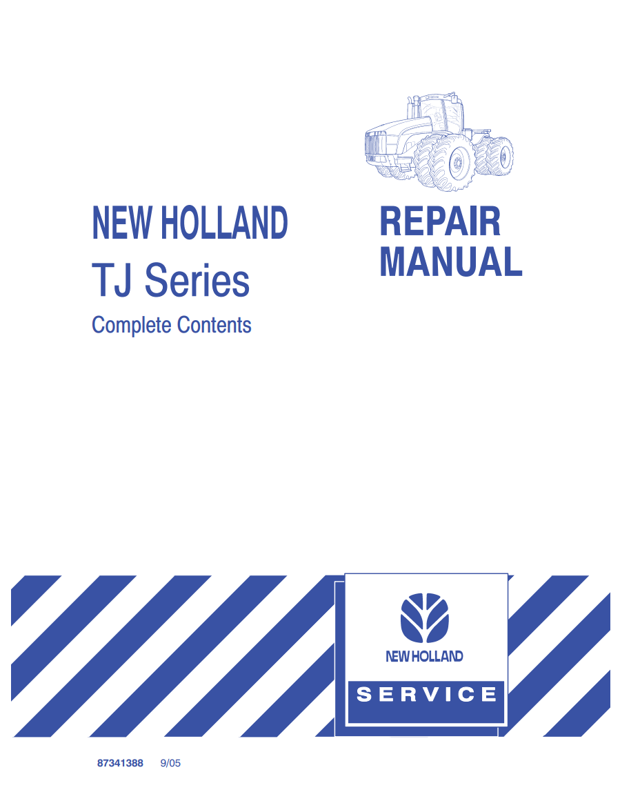 NEW HOLLAND TJ SERIES TJ275 TJ325 TJ375 TJ450 TRACTOR
